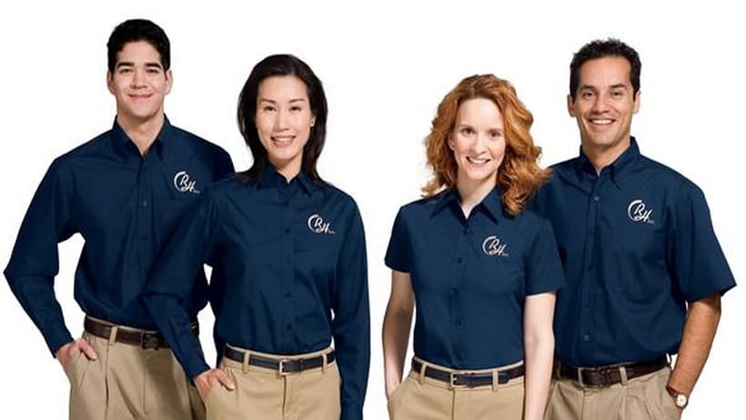 Clothing With Logos of The Company